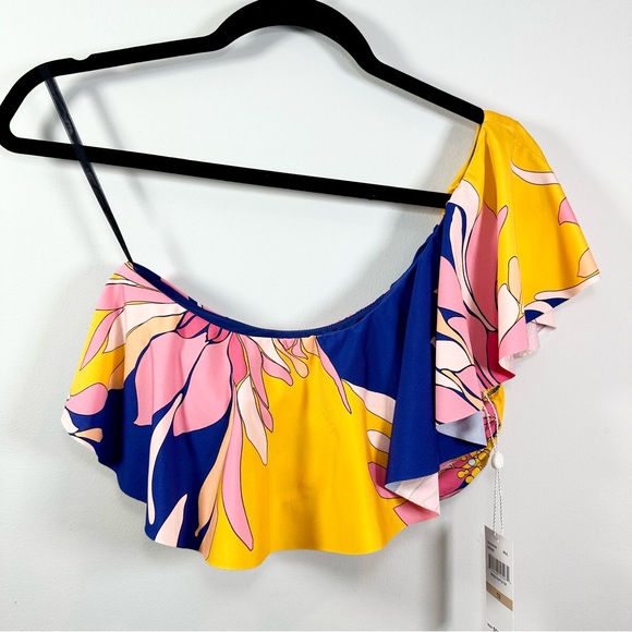 Trina Turk Breeze Asymmetrical Off The Shoulder Top - Picture 4 of 16